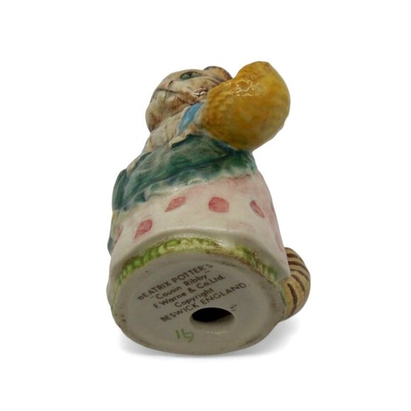 BEATRIX POTTER Cousin Ribby Cat Figurine England Vintage 3.5" - Picture 8 of 10